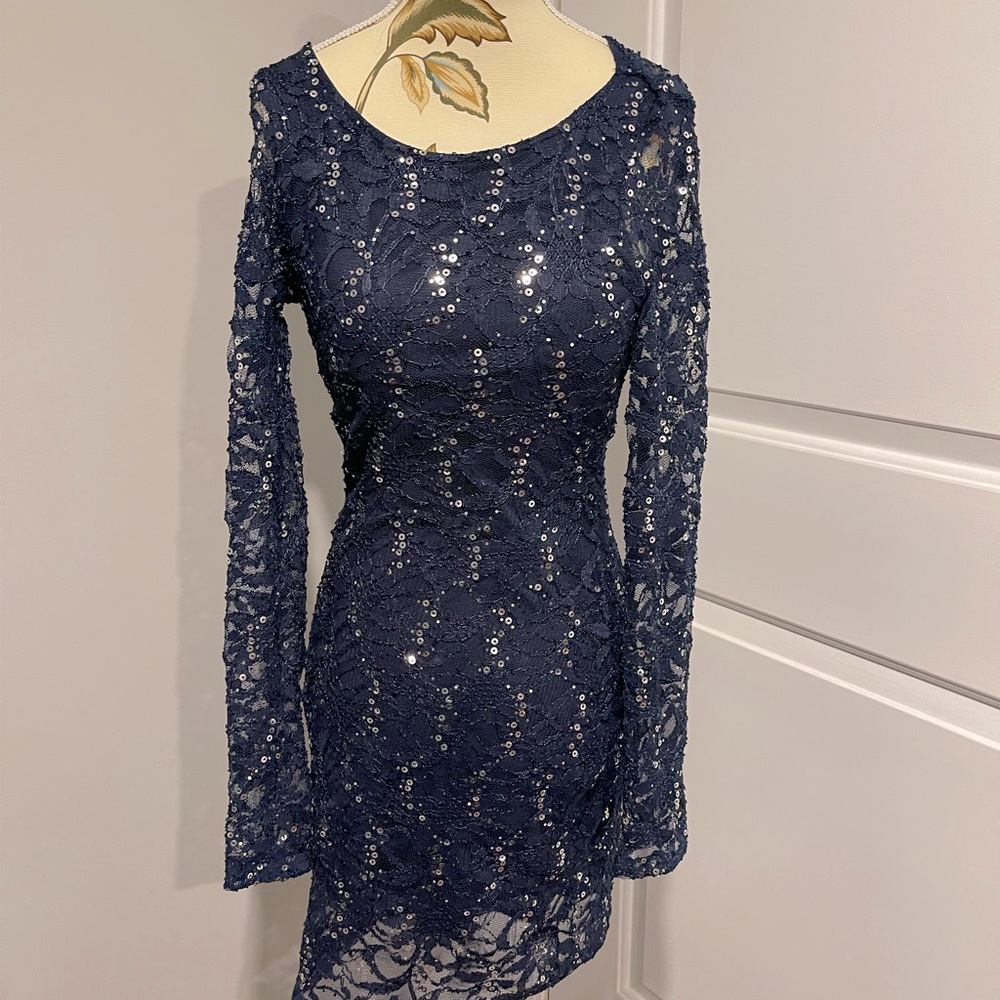 Stunning deep blue dress